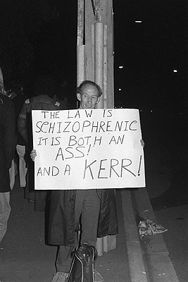 Ken Matthews at Sir John Kerr demonstration, 23rd June 1976