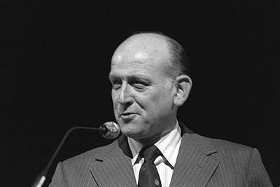 Frank Tyson at Aunty's Nieces and Nephews Rally, 7 December 1978.