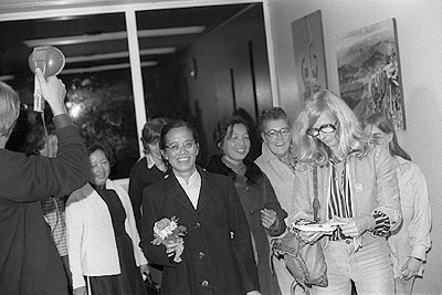 Women's delegation from North Vietnam arrives at Tullamarine.