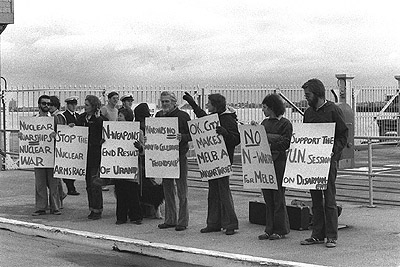 Protest against USS Oklahoma, 10th May 1978