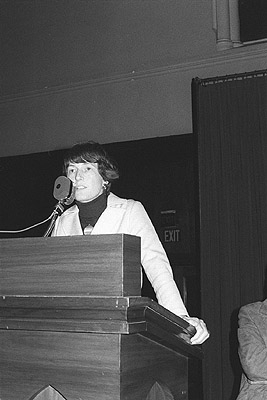 Helen Caldicott at anti-uranium mining meeting, 9th October 1976