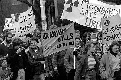Movement Against Uranium Mining march, 3rd August 1978