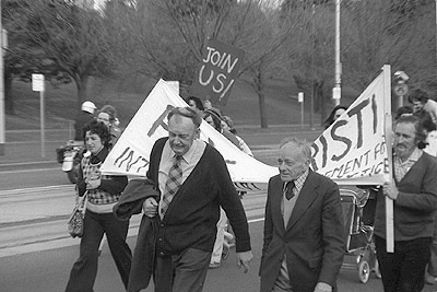 Hiroshima Day march from Frankston to Melbourne, 1975.