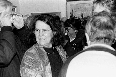 Opening of Mary Hammond's exhibition, 21 July 1991.