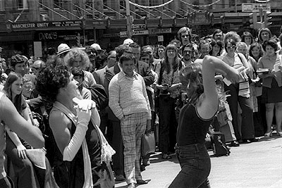 Street theatre on International Human Rights Day