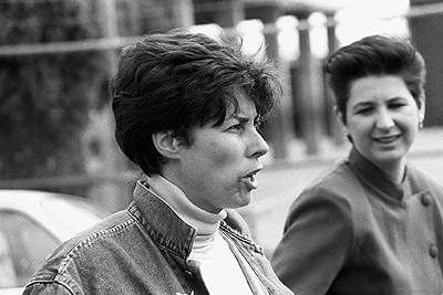 Carolyn Lunt jailed in Northcote for Pine Gap protest, 1990.