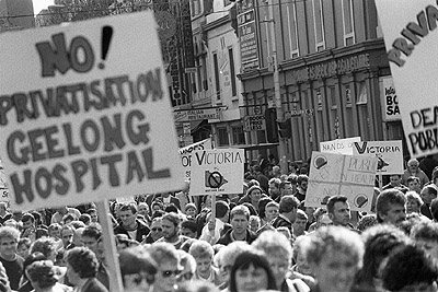 Public Sector Services union protest, 1992.