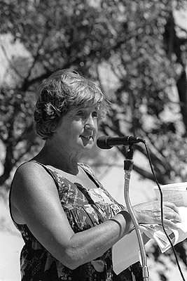 Jean Melzer at the United States Omega base rally.