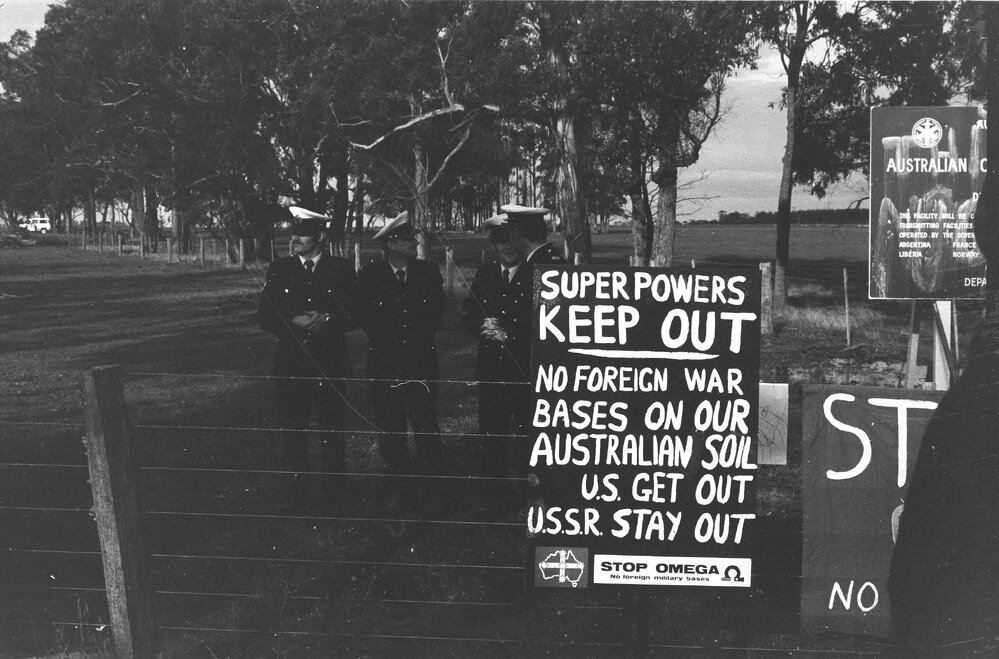 Omega protest site, 8th July 1978