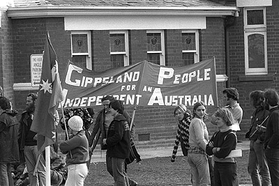 Stop Omega Campaign rally in Yarram, 14th August 1977