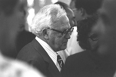 Rod Booth at Dorothy Gibson's funeral, January 1978