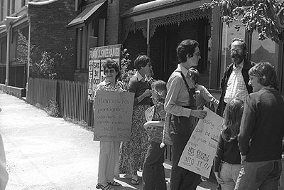 Tenants' Union demonstration,  30th November 1976