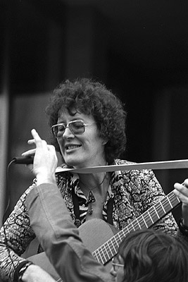 Margret Roadknight at Movement Against Uranium Mining march, 3rd August 1978