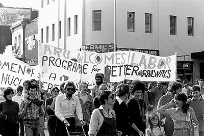 May Day, 1982 - banners.