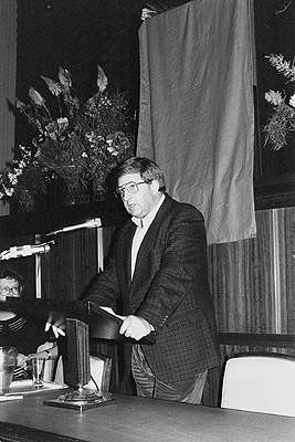 John Halfpenny at the Ralph Gibson Memorial, 1989