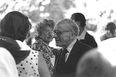 Ralph Gibson at Dorothy Gibson's funeral, January 1978