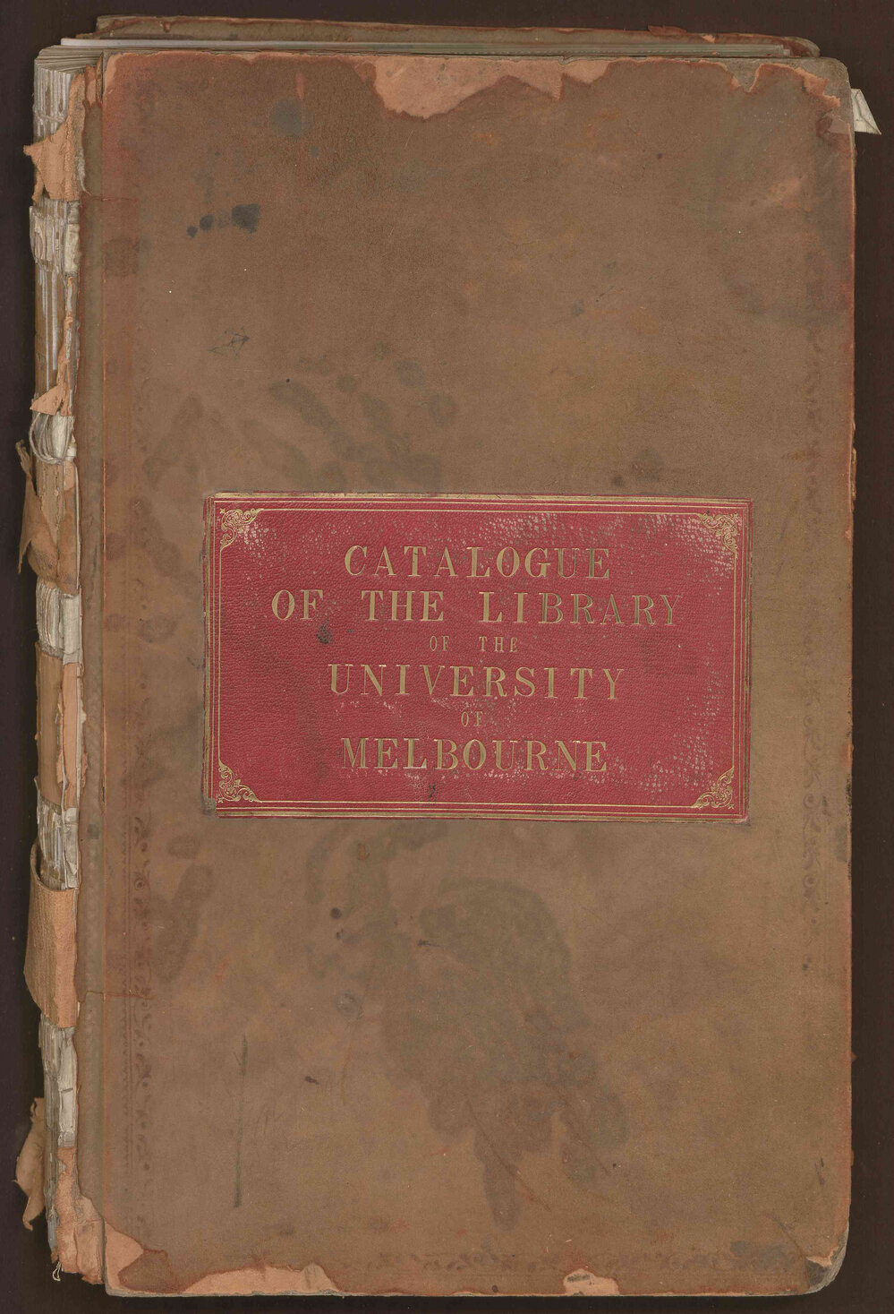 Catalogue of the Library of the University of Melbourne