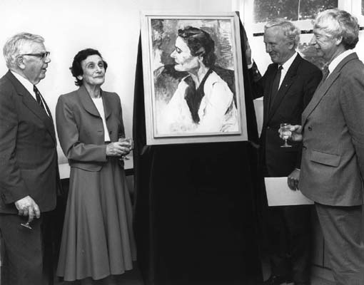 Barbara Falk portrait unveiling