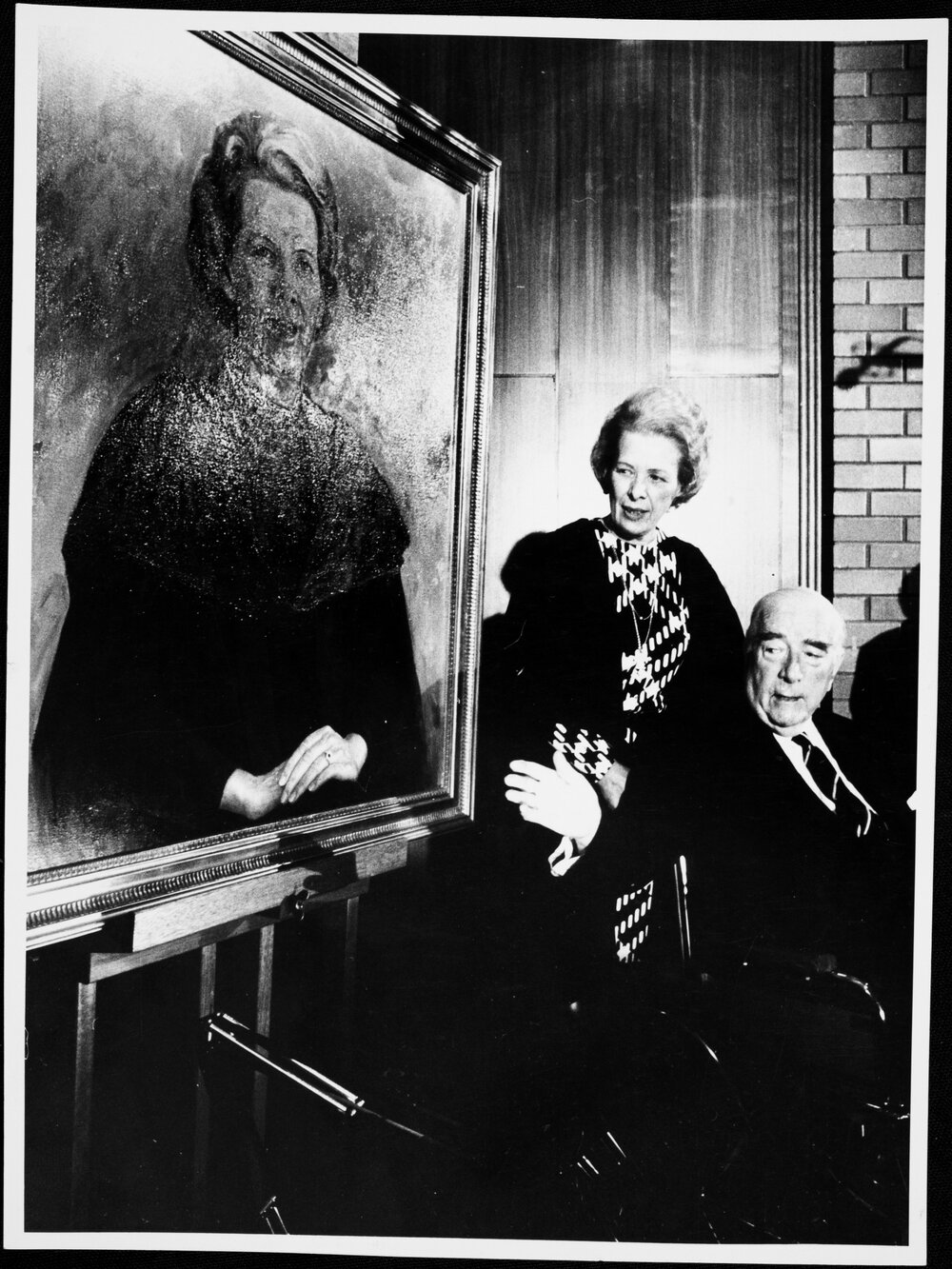 Smart, Marjorie with portrait and Sir Robert Menzies