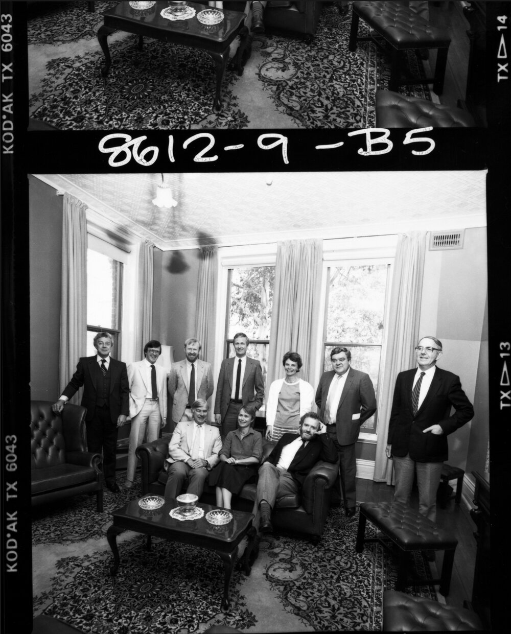 Stanley Prof Gordon and nine new Readers. 9 Dec 1986