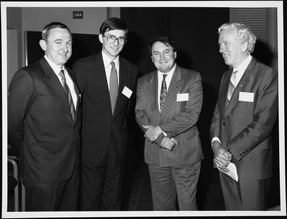 Harper, Prof &nbsp;Ian with Don Argus (left), Tom Roper and David Penington (right)