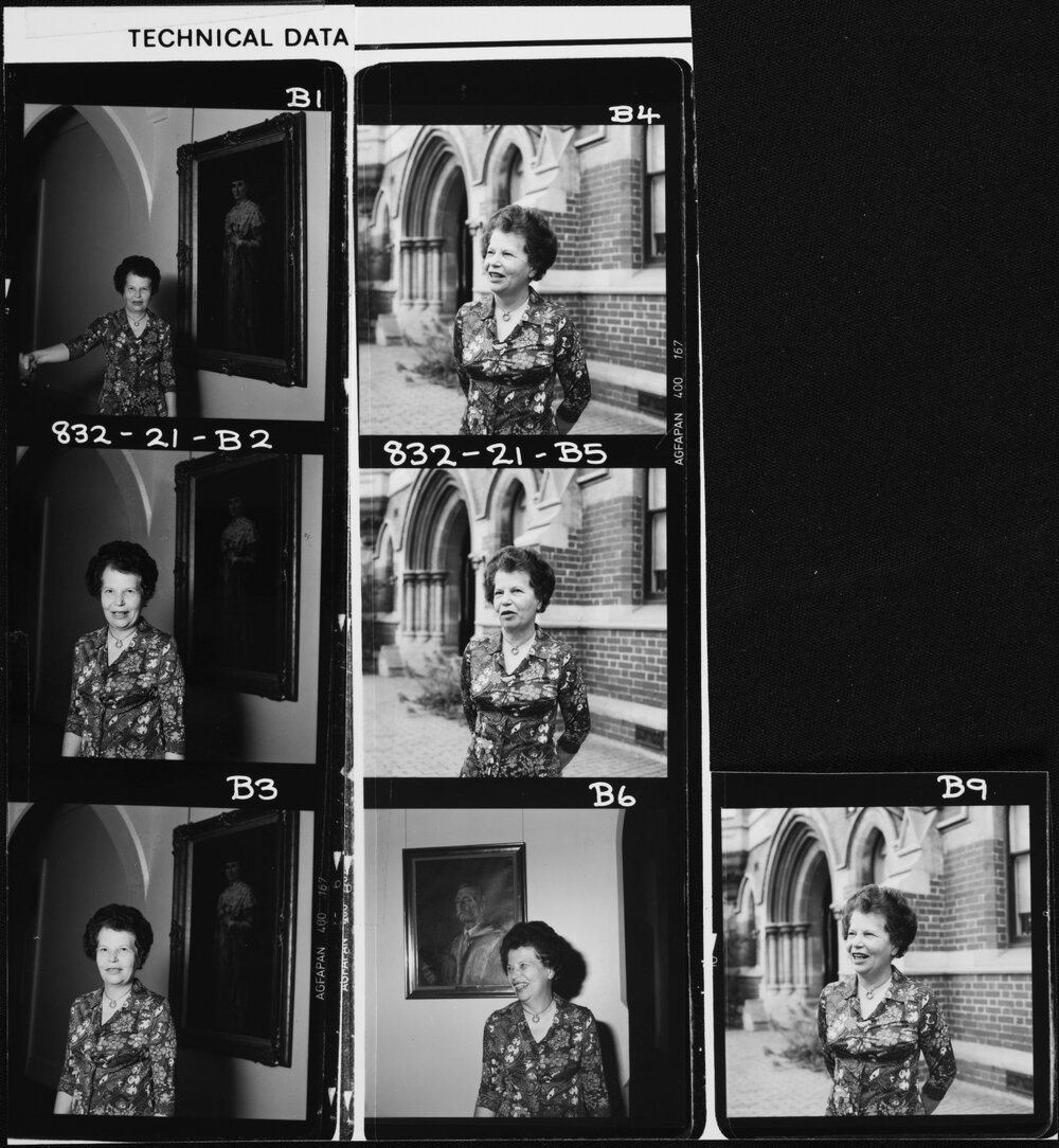 Eden, Dr Eva, former Principal of Janet Clarke Hall. 15 Mar 1986