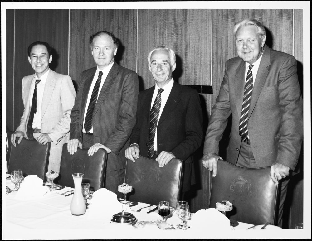 Caro, Professor David with (l-r) Prof Kwong Lee Dow, Prof Webb and Prof Whitten