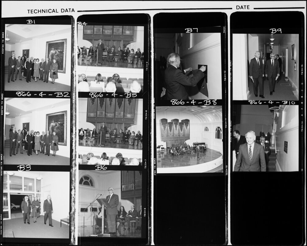 McCaughey, Dr Davis, Governor, opening refurbished Melba Hall.