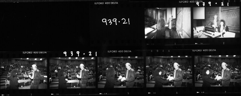 McPhee, Dr Peter, being presented with an award by Toni Waugh, Careers Adviser