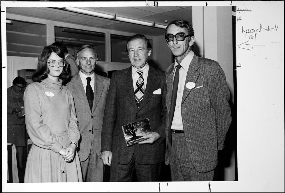 Seddon, Professor G. (right), book launch