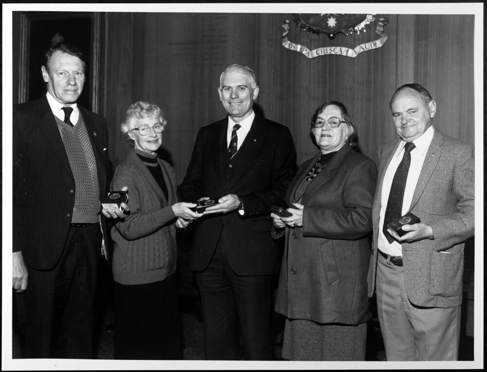 Bronze Medals. Presentation. 1987