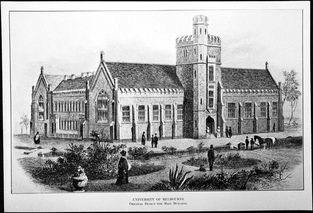 Copy of etching for original design for Main Building