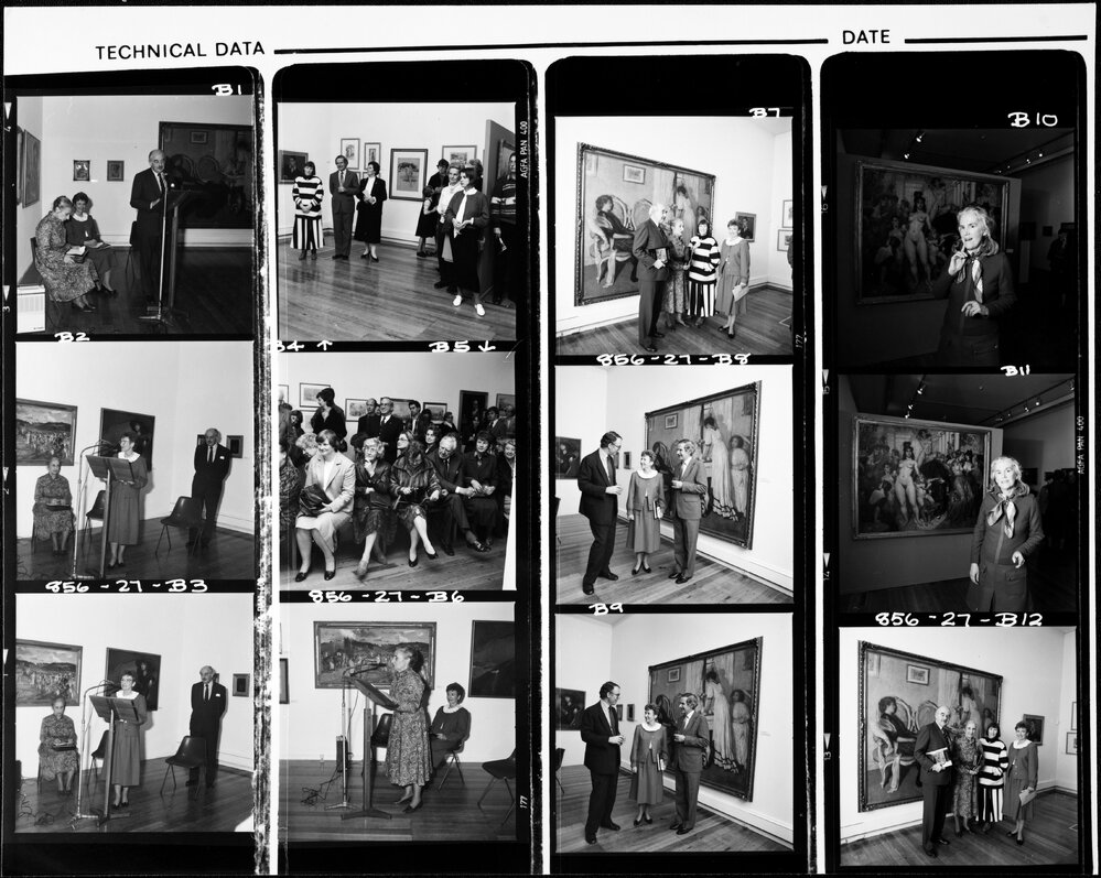 University Gallery. Gallery Society opening.