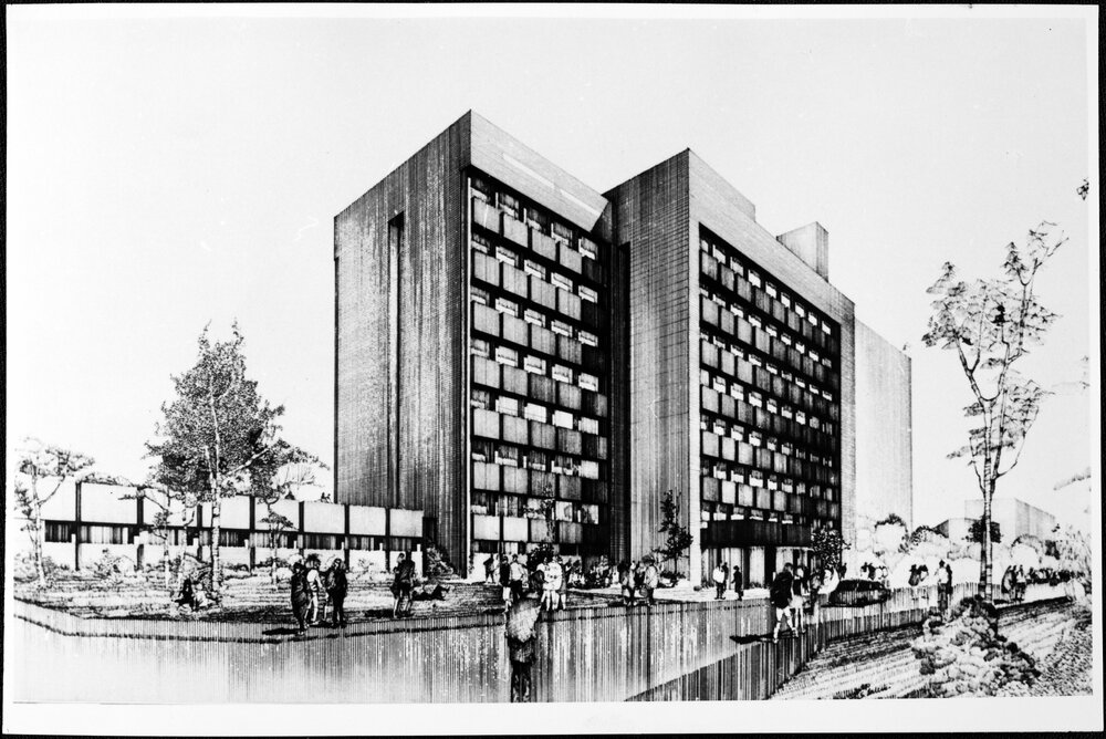 Physics Building, drawing