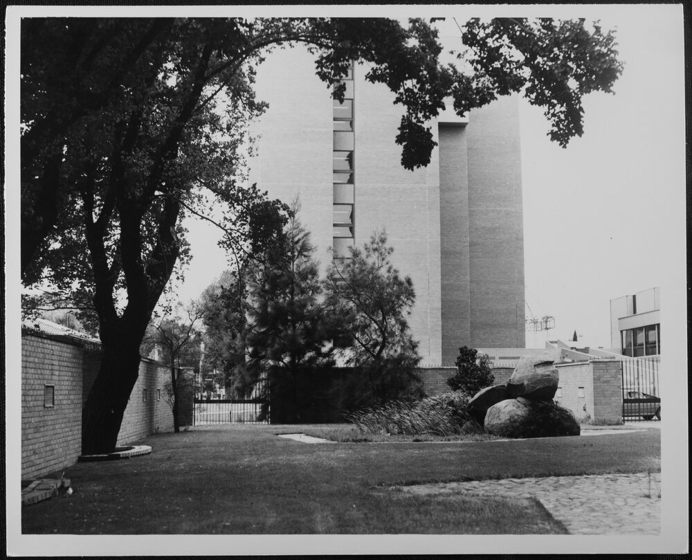 Redmond Barry Building Courtyard. 1975