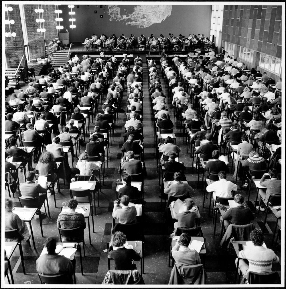 Wilson Hall - exams. 1980