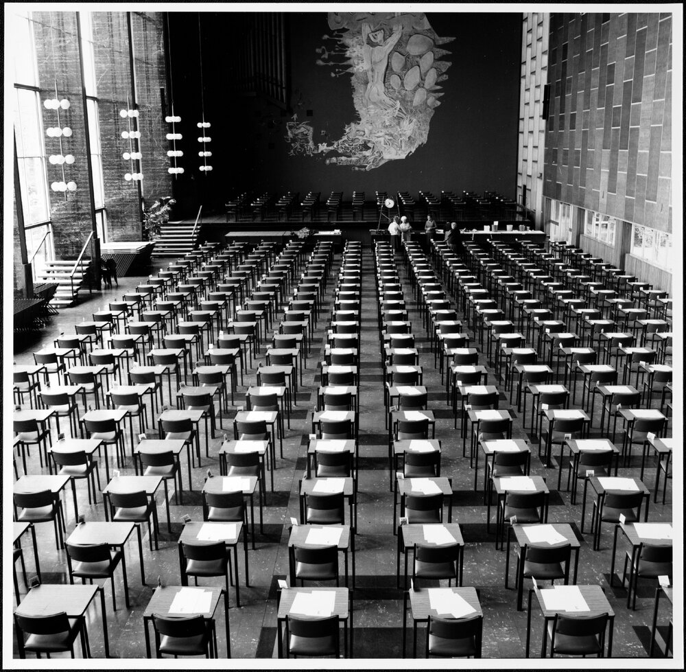 Wilson Hall - exams. 1980