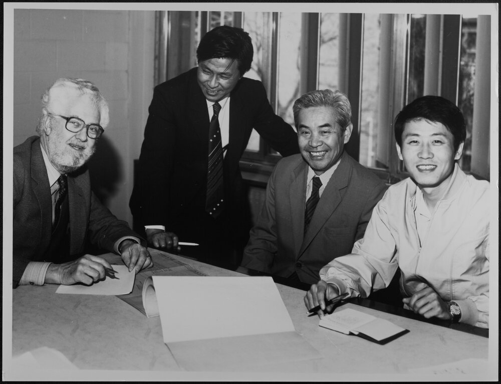 Chinese visitors to Library