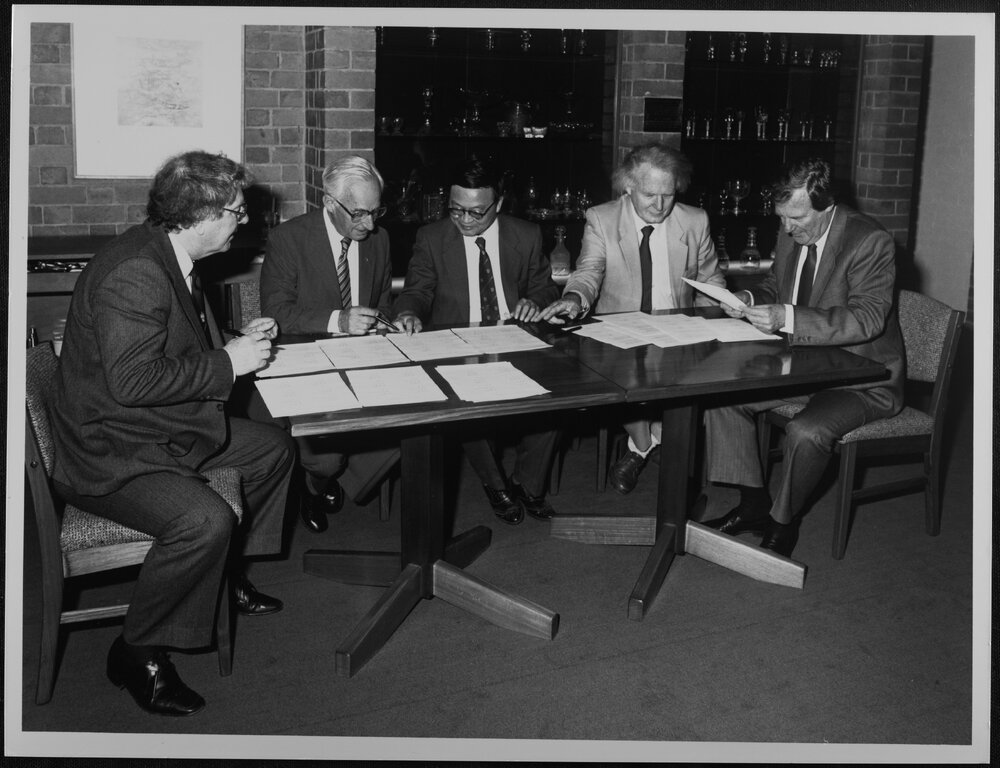 Chinese exchange agreement - Chengdu University. 1987