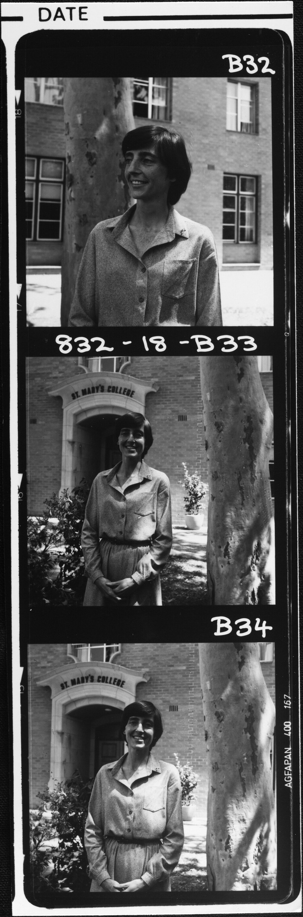 Kelly, Sister Jane outside St Mary&rsquo;s College