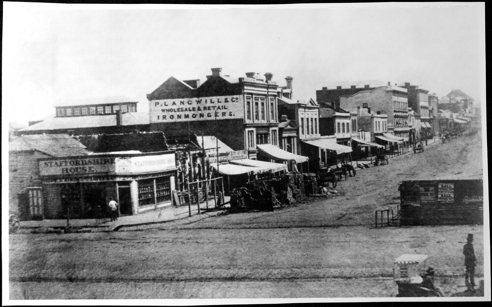 Collins Street, Melbourne. 1854