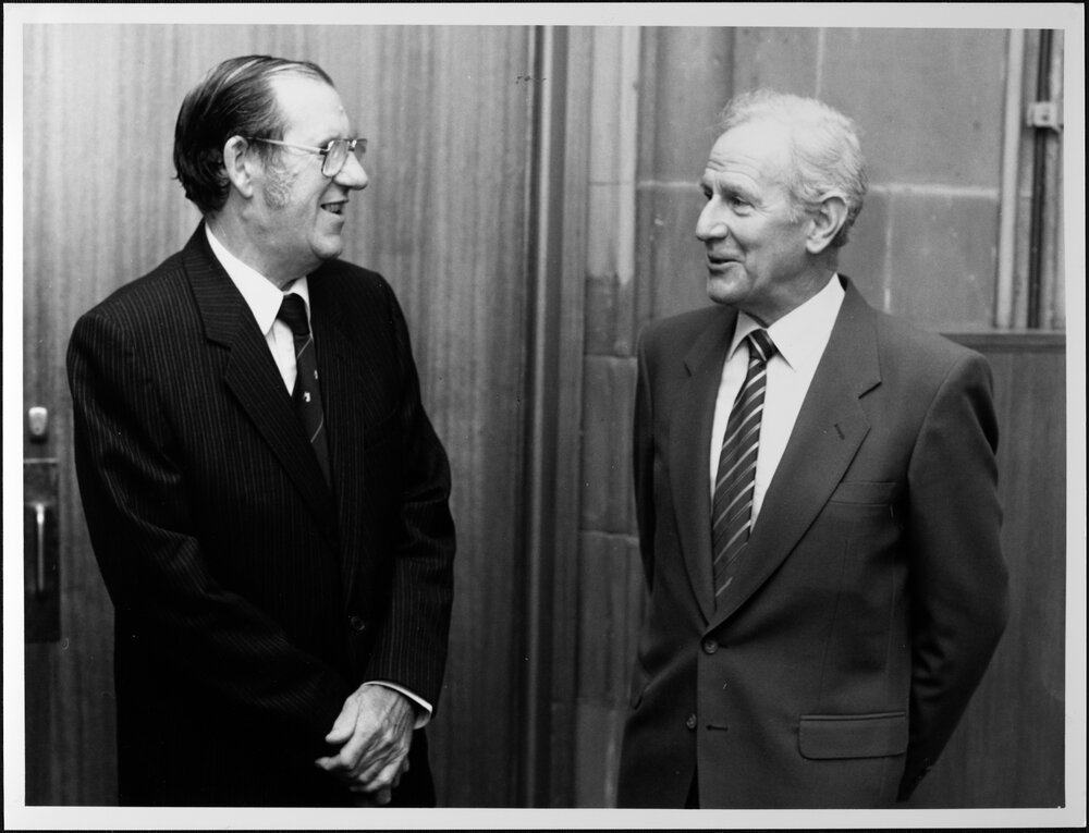 Waterson, Professor John (right) with Tony Storey