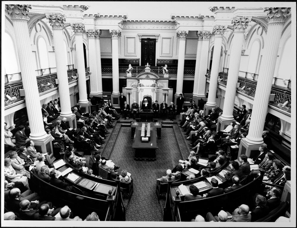 Faculty of Law. Federation Conference, Parliament House. Jan 1990