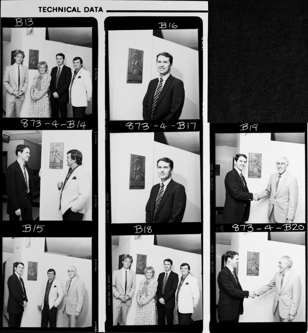 Otolaryngology. Dr Terry Hambrecht (dark suit), Head of the Neural Prosthesis Program of the U.S. National Institute of Neurological...