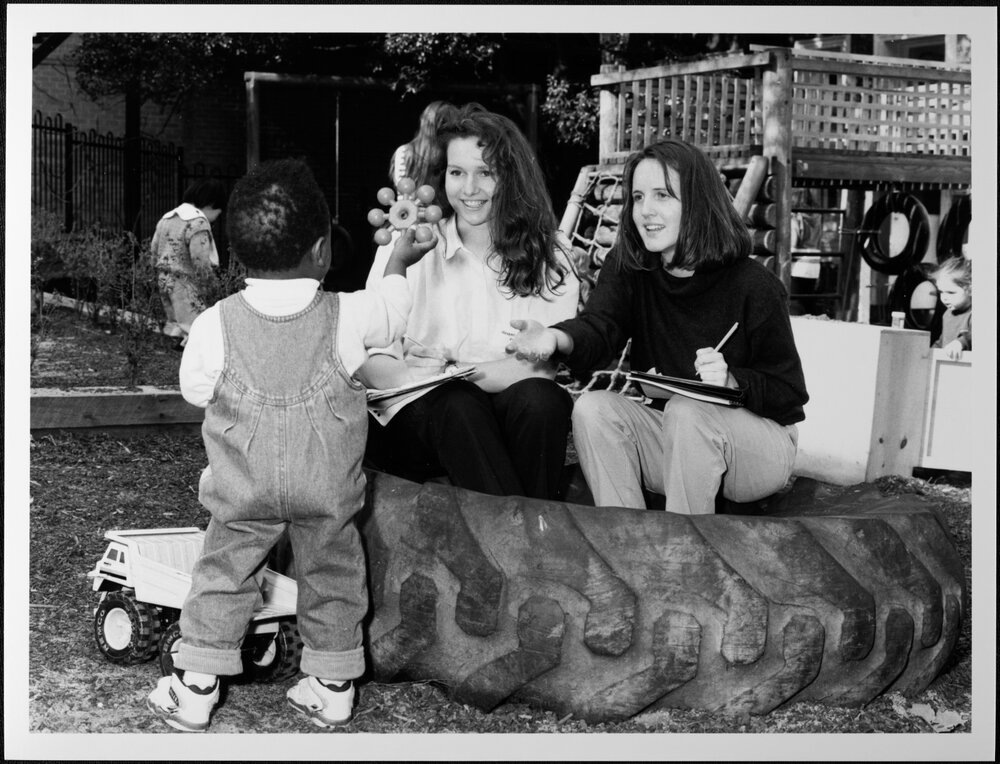 Physiotherapy. Students at 1888 cr&egrave;che