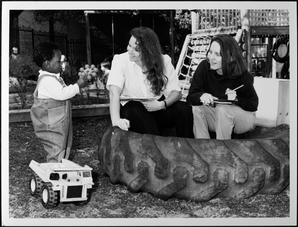 Physiotherapy. Students at 1888 cr&egrave;che
