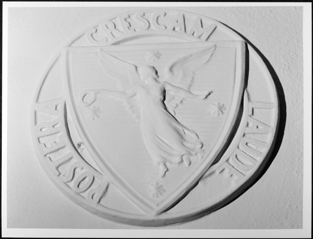 University Crest. Crest on Vice-Chancellor&rsquo;s House