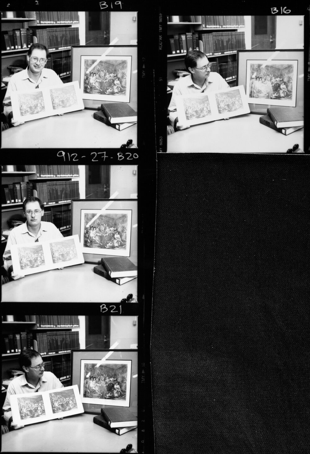 University Library event. Geoffrey Down and Hogarth prints