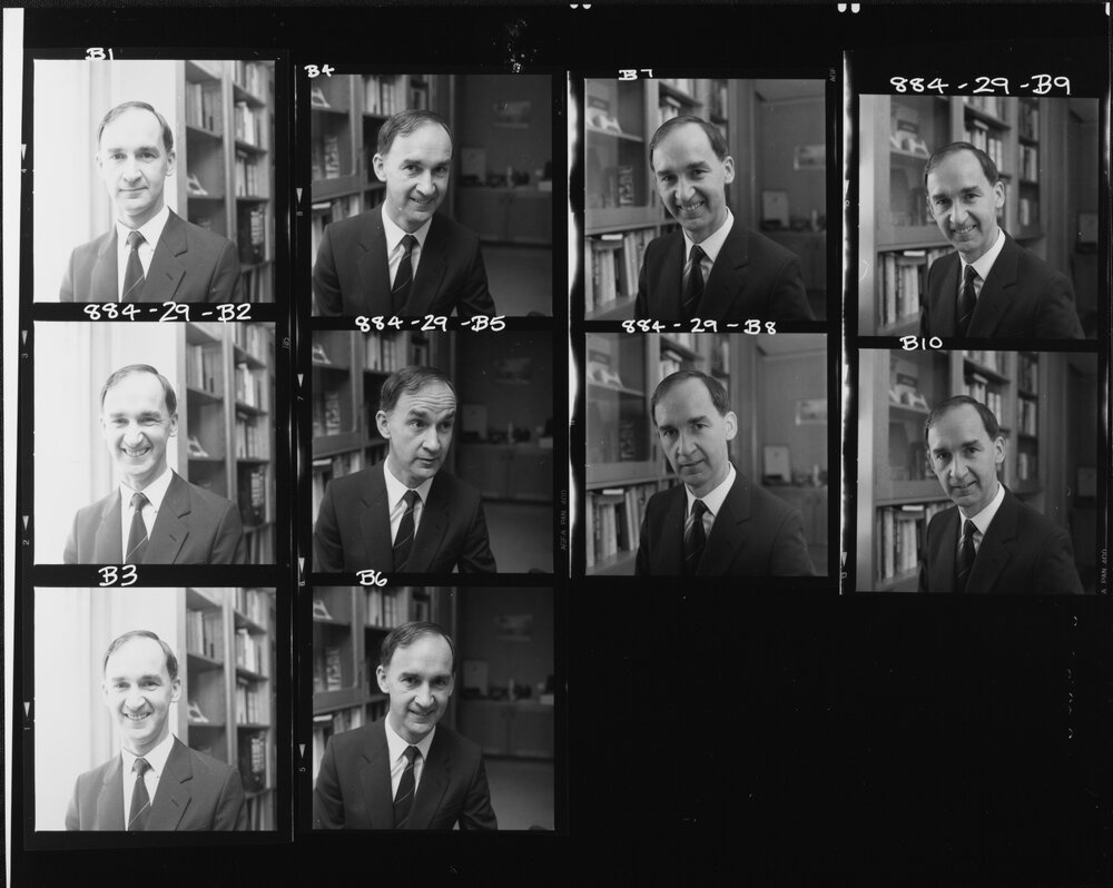 Ashton, Eric, Director of Finance. 29 Apr 1988