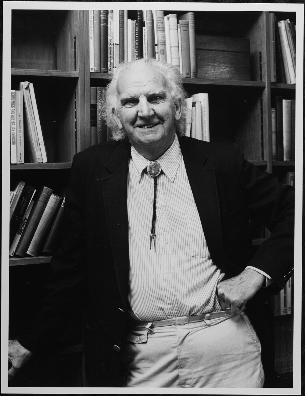 Boulding, Prof Kenneth, Economics visitor. 4 Mar 1982